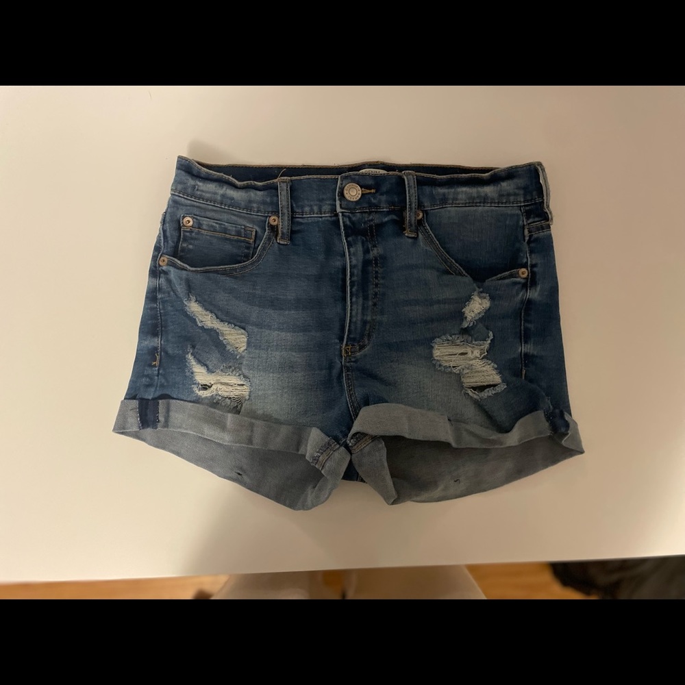 Garage Ripped Denim Shorts